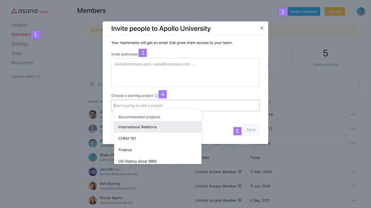 Shared Workspace Access Control with expiry dates