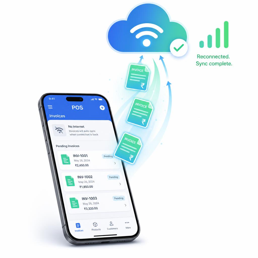 Automatic sync when internet reconnects