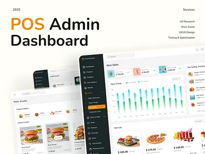 Modern POS cashier screen